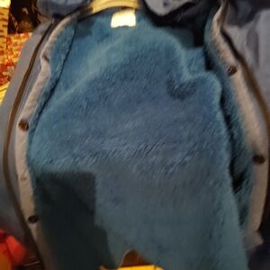 Warm Blue Fleece Military Surplus Jacket